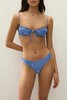 Faithfull The Brand - Leone Bikini Bottom - Sotto - 女装 - 比基尼下装 - 蓝色格纹 商品缩略图4