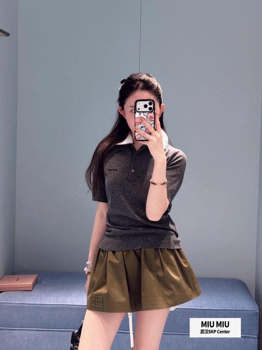 Miumiu早春新款娃娃领短袖 商品图2