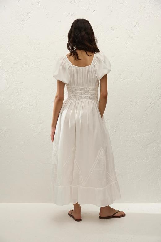 Faithfull The Brand - Sunniva Midi Dress - White - 女装 - 连身裙 - 白色 商品图4