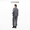LIYIHAN 2025秋冬新款通勤羊毛衬衫灰色女时尚套装小众设计感 商品缩略图3