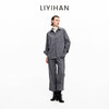 LIYIHAN 2025秋冬新款通勤羊毛衬衫灰色女时尚套装小众设计感 商品缩略图1