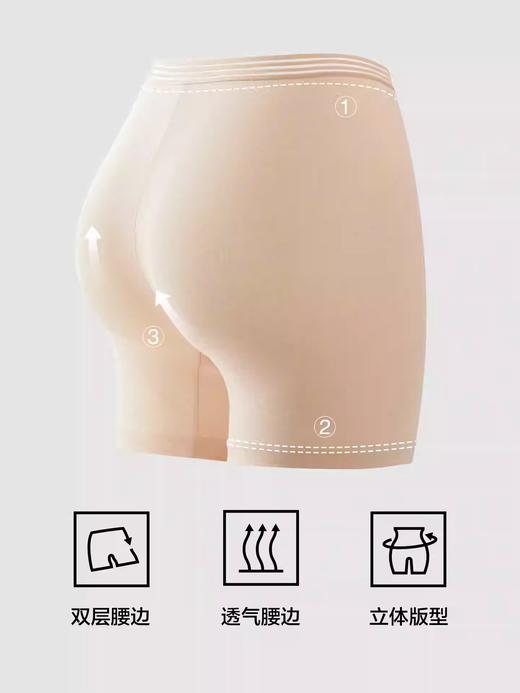 【有棵树莫代尔安全裤·防走光不卷边】女士防走光无痕无尺码短裤冰丝内裤女士打底裤 商品图2