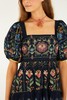 Farm Rio - Stitched Garden Mini Dress - Navy Blue - 女装 - 连身裙 - 深蓝色 商品缩略图3
