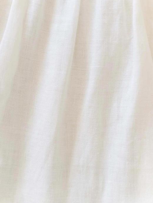 PEONY - Embroidered Poets Mini Dress - Gardenia - 女装 - 连身裙 - 白色 商品图5