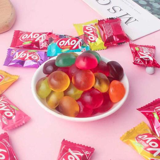 【新品限时购】YOYO牌果汁夹心/什锦水果味软糖（凝胶糖果）155g  062315/062316  QQ橡皮糖果 商品图3
