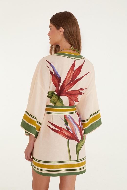 Farm Rio - Strilitzia Light Blush Kimono - Strilitzia - 女装 - 罩衫 - 花色 商品图1