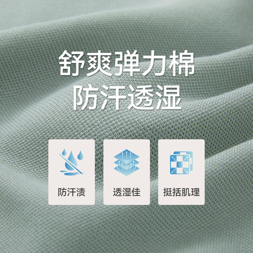 Threegun三枪 汗无痕翻领短袖男衫-T10012A01 商品图14