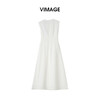 VIMAGE纬漫纪2026夏季新款舒适莱赛尔亚麻无袖收腰a字连衣裙V2507213 商品缩略图1