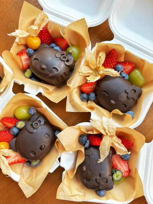 猫头hello Kitty冷萃酸奶，不能快递。水果随机搭配哦 商品图10