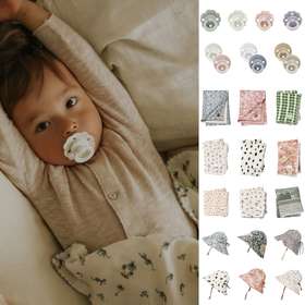 Elodie 26SS  宝宝毯子安抚奶嘴遮阳帽围巾