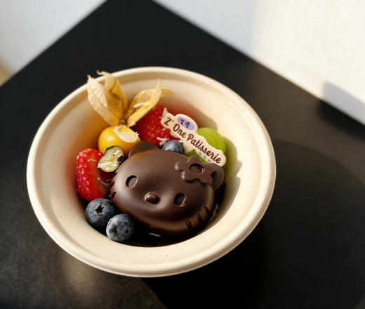 猫头hello Kitty冷萃酸奶，不能快递。水果随机搭配哦 商品图6