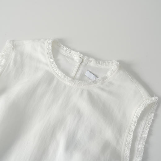 VIMAGE纬漫纪2026夏季新款舒适莱赛尔亚麻无袖收腰a字连衣裙V2507213 商品图2