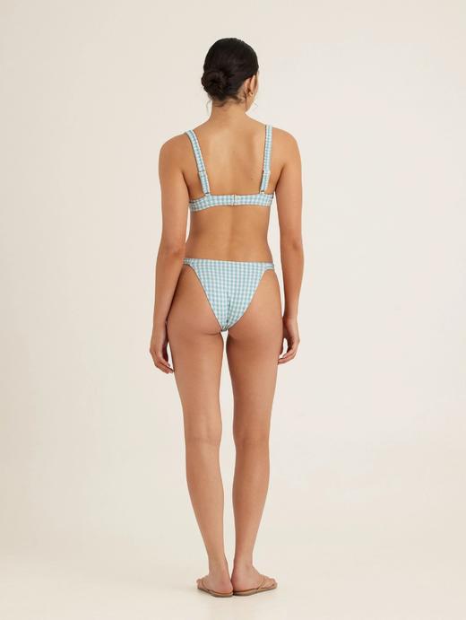 PEONY - Holiday Balconette - Chambray Gingham - 女装 - 比基尼上装 - 浅蓝格纹 商品图3