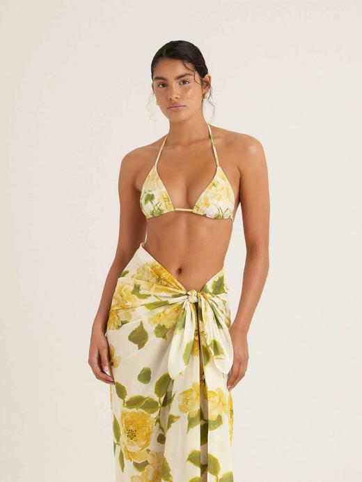 PEONY - Essential String Tri - Claire De Lune - 女装 - 比基尼上装 - 花色 商品图1