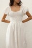 Faithfull The Brand - Sunniva Midi Dress - White - 女装 - 连身裙 - 白色 商品缩略图5
