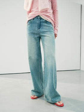 周二牛——四面弹直筒牛仔裤