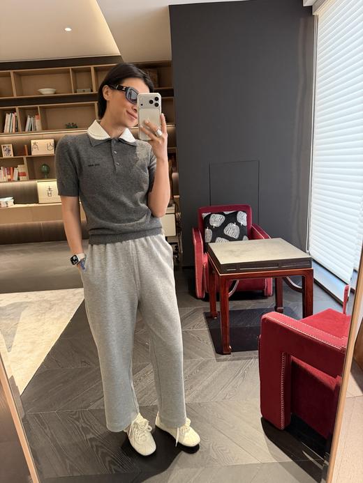 Miumiu早春新款娃娃领短袖 商品图5