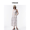 VIMAGE纬漫纪2026夏季新款度假风舒适轻薄显瘦系带印花吊带连衣裙V2507210 商品缩略图1