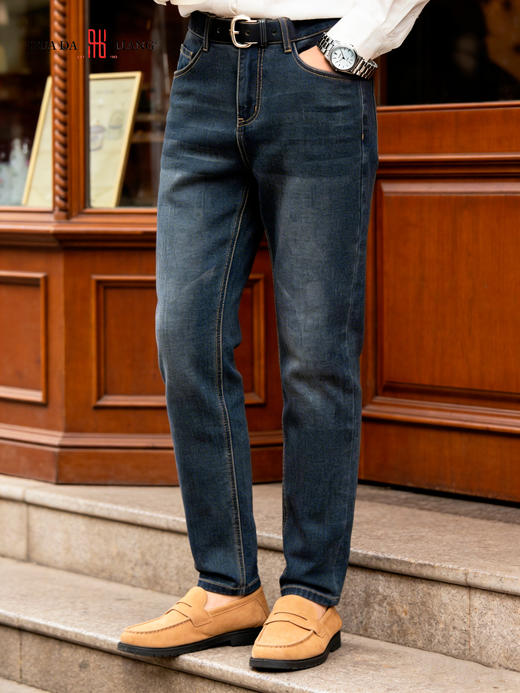 男装26春夏新品牛仔直筒长裤2219-A1502 商品图0