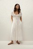Faithfull The Brand - Sunniva Midi Dress - White - 女装 - 连身裙 - 白色 商品缩略图1