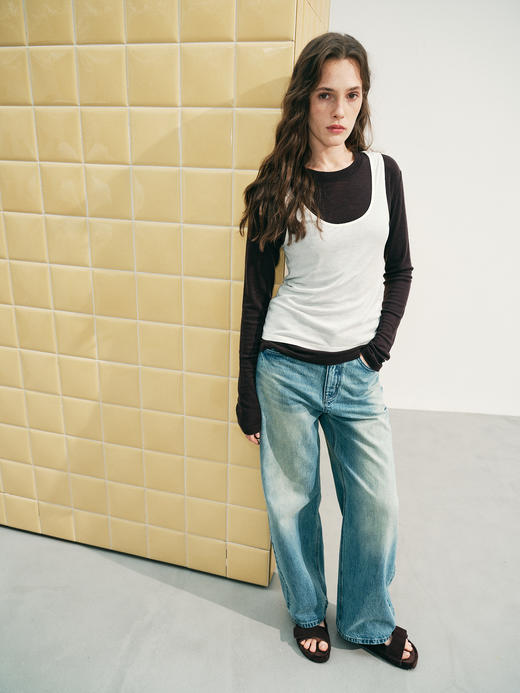 周日牛——重磅洗水牛仔裤 商品图0