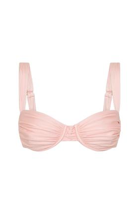 Faithfull The Brand - Sol Bikini Top - Blush - 女装 - 比基尼上装 - 粉色