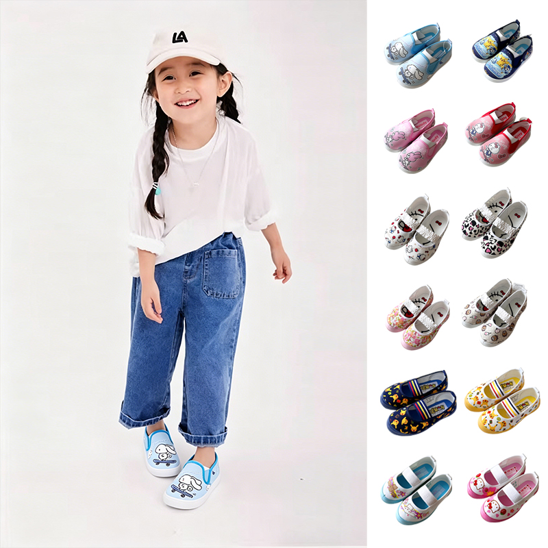 asahi朝日 三丽鸥系列现货 儿童白球鞋防滑室内鞋幼儿园鞋