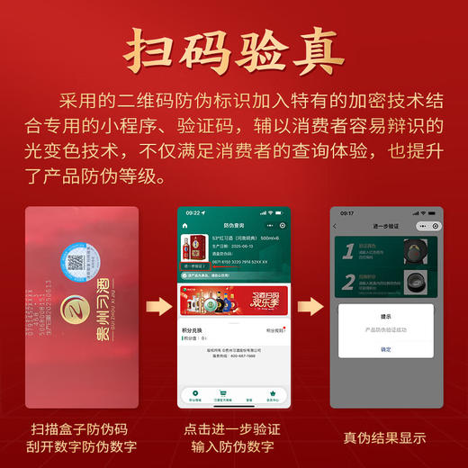 习酒 红习酒 53度酱香型白酒500ml×2瓶 商品图5