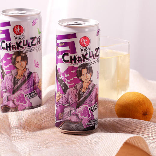 【新品限时购】味牌巨峰葡萄味/蜂蜜柠檬味气泡绿茶（茶饮料）320ml  023511/023510 商品图1