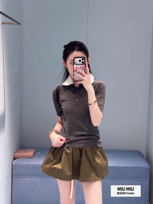 Miumiu早春新款娃娃领短袖 商品图3
