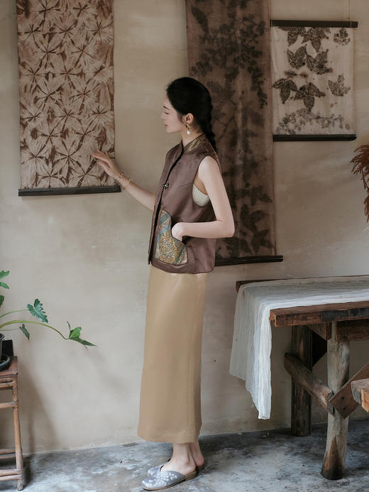 盛唐牡丹盛奢系列 | 螺钿大漆彩绘西阵织马甲 商品图6