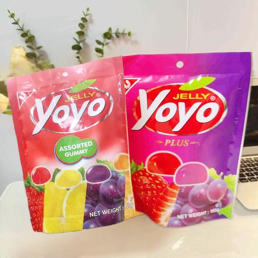 【新品限时购】YOYO牌果汁夹心/什锦水果味软糖（凝胶糖果）155g  062315/062316  QQ橡皮糖果 商品图0