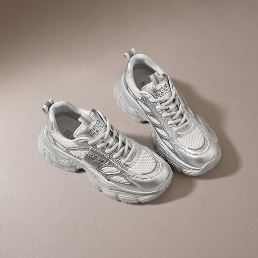 【厚底增高】西村名物2026年春季新款时尚百搭厚底增高休闲运动鞋老爹鞋X903428 商品图5