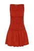 Faithfull The Brand - Maria Mini Dress - Dusty Tomato - 女装 - 连身裙 - 烂番茄色 商品缩略图0