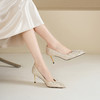 Westory2026年春季尖头高跟鞋婚鞋宴会鞋浅口单鞋W26AE51331 商品缩略图3