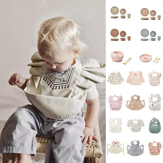 Elodie 26SS 婴儿围兜餐具套装硅胶碗套装 商品图0