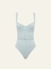 PEONY - Forever Underwire One Piece - Chambray Gingham - 女装 - 连体泳衣 - 浅蓝格纹 商品缩略图0