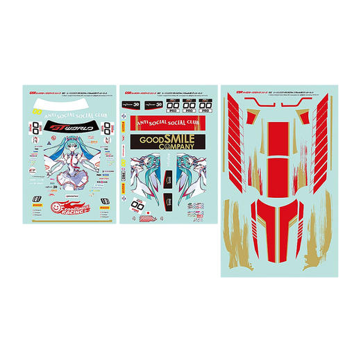 【GSC预售定金】GSR角色自定义系列052 Racing Miku SPA 2025Ver. 1/10 比例用贴纸套装 商品图4