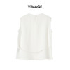 VIMAGE纬漫纪2026夏季新款莱赛尔亚麻通勤时尚显瘦无袖上衣V2513235 商品缩略图1