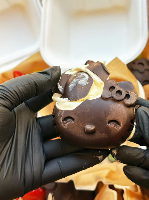 猫头hello Kitty冷萃酸奶，不能快递。水果随机搭配哦 商品图7