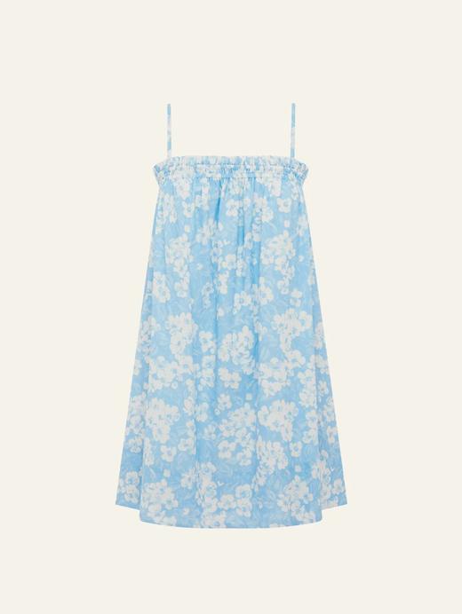 PEONY - Ruched Mini Dress - Paper Daisy - 女装 - 连身裙 - 浅蓝花色 商品图0