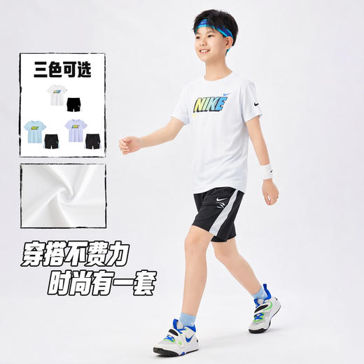 NIKE 3BRAND 夏 大童小童 短袖T/短裤 RWN-WS-1904 商品图3