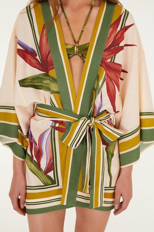 Farm Rio - Strilitzia Light Blush Kimono - Strilitzia - 女装 - 罩衫 - 花色 商品图2