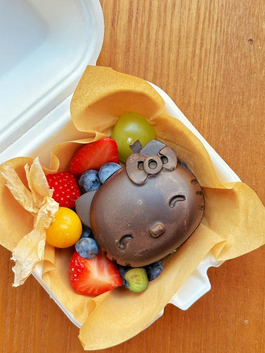 猫头hello Kitty冷萃酸奶，不能快递。水果随机搭配哦 商品图3