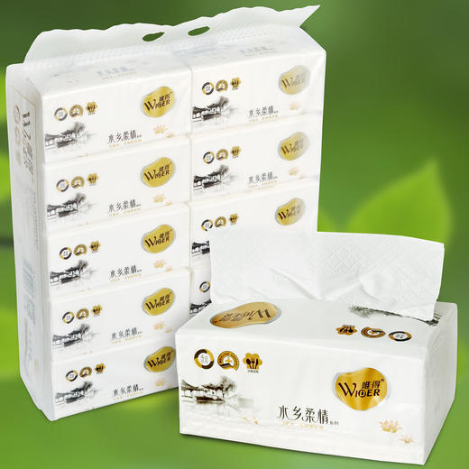 【桂银专属】~水乡柔情抽纸 10包/提 5层400抽/包 商品图1