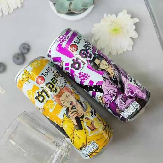 【新品限时购】味牌巨峰葡萄味/蜂蜜柠檬味气泡绿茶（茶饮料）320ml  023511/023510 商品图3