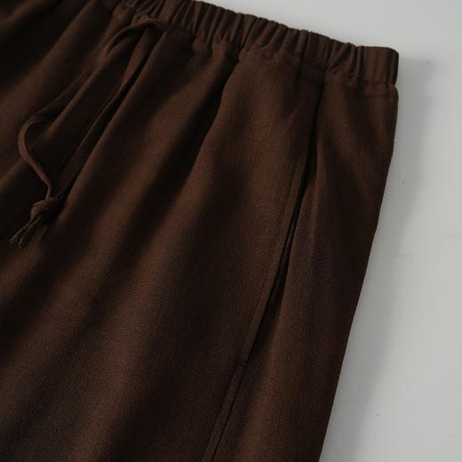 VIMAGE纬漫纪2026夏季新款复古通勤大气高腰休闲百搭直筒阔腿裤V2505222 商品图3