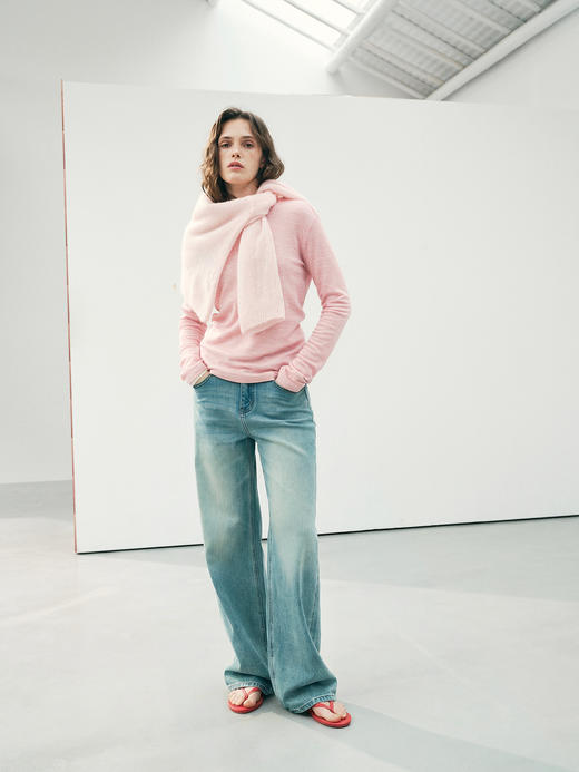 周二牛——四面弹直筒牛仔裤 商品图1