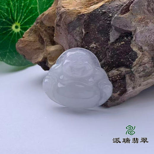 派瑞翡翠 翡翠佛 糯种 白色 商品图0