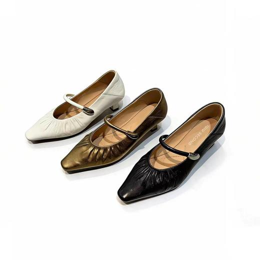 【羊皮革】西村名物2026年春季新款羊皮内里内垫舒适低跟软面时尚玛丽珍浅口单鞋U26AE17101 商品图0